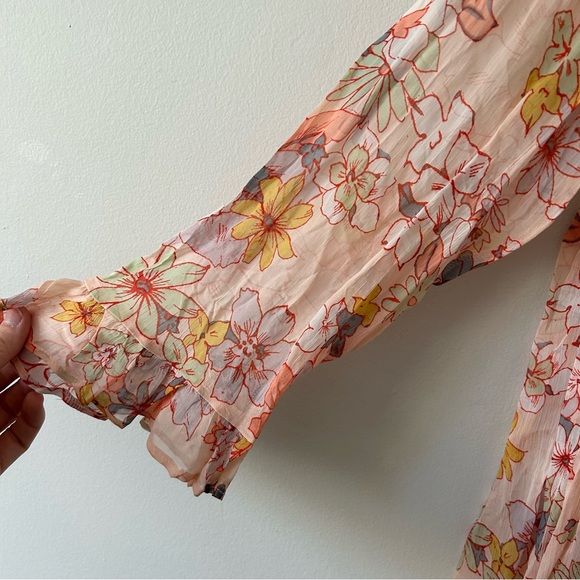 Free People Floral Button Down Dress - Picture 4 of 6